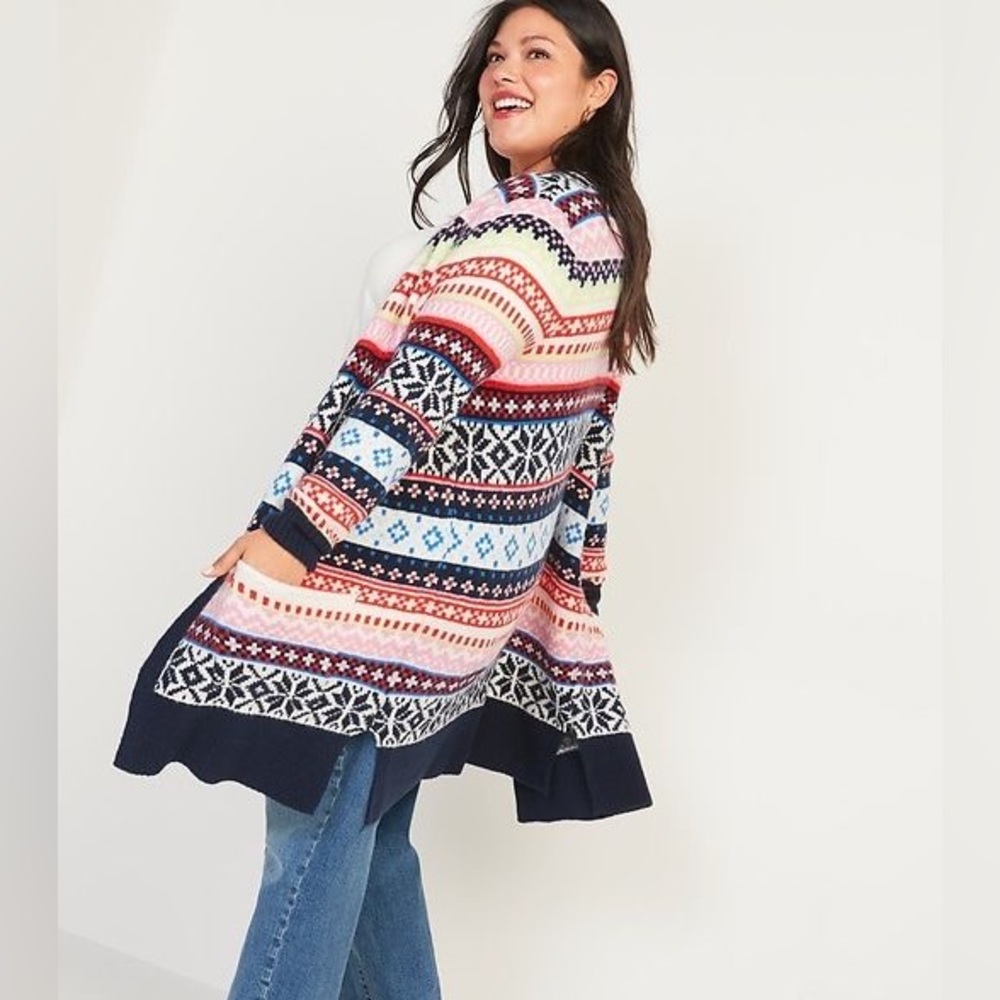Old Navy Fair Isle Thermal Tee and Cardigan Set